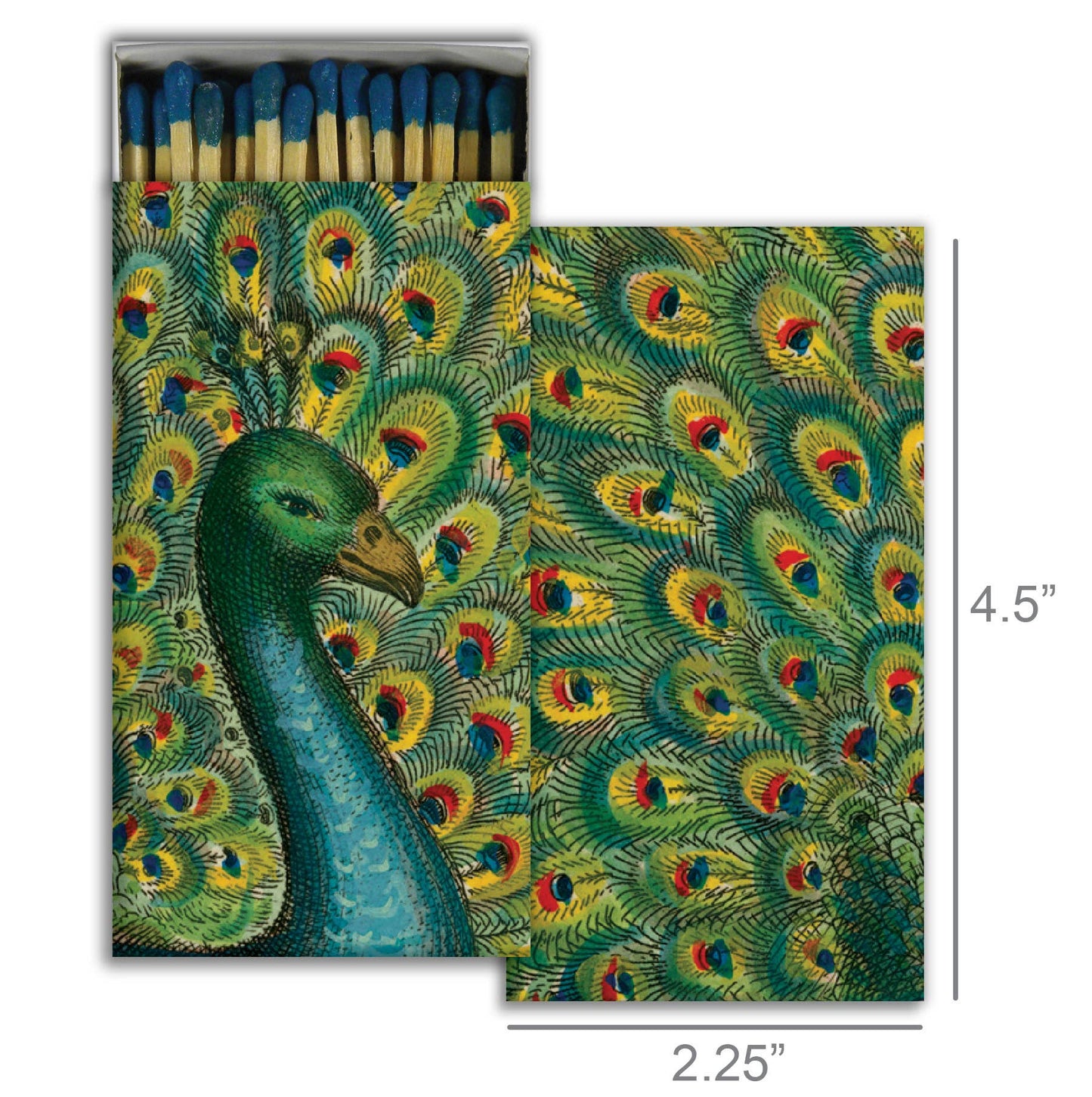 Coy Peacock Safety Matches