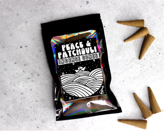 Peace & Patchouli |  Backflow Incense Cones
