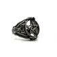 Medusa Pentacle Ring in Sterling Silver
