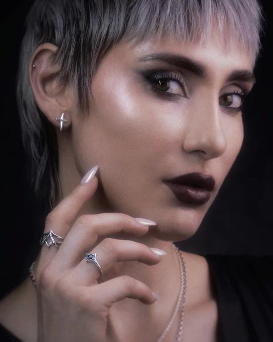 Blue Sapphire Pixie Ring