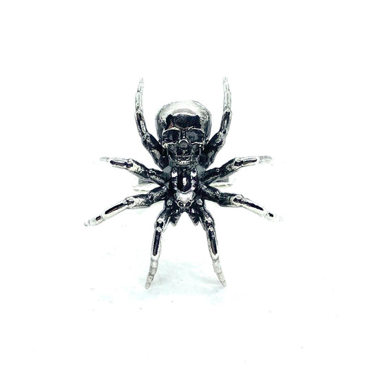 Spider Skull Ring (Adjustable) by Julian the 2nd