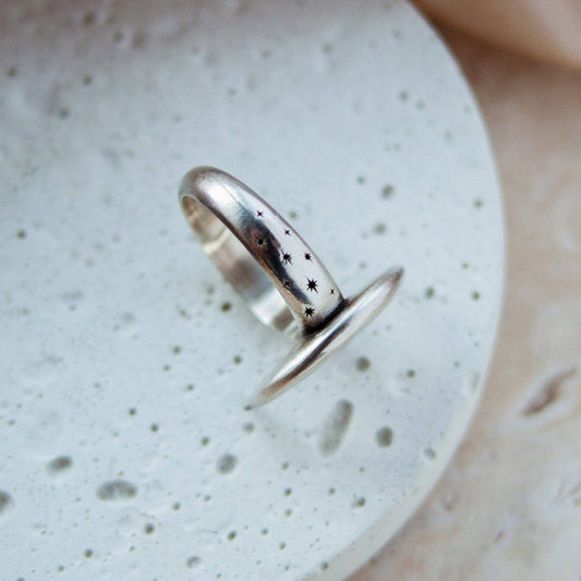 Nocturne Crescent Moon Ring