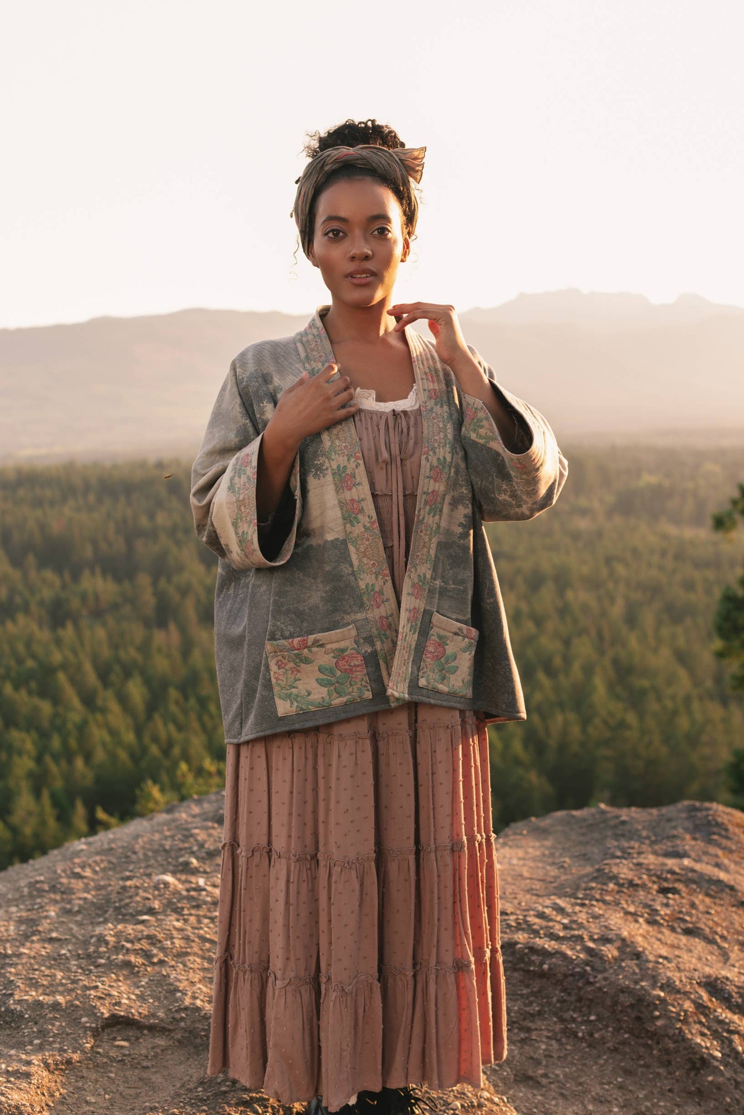 Still I Rise Fleece Cottage Cardigan Kimono Jacket