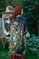 I Dream In Flowers Bamboo Duster Kimono Robe with Bees