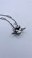 Vertebrae With Art Deco Detail Sterling Silver Necklace by Inex Jewelry