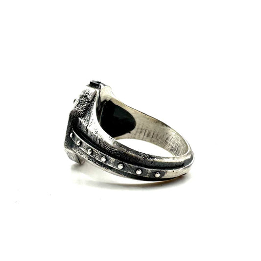 Citadel Ring With Opal in Sterling Silver