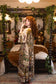 Golden Hour Opera Duster Kimono Robe w/ floral print