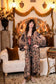 Momento Opera Duster Kimono Robe w/ Starlings & Skull
