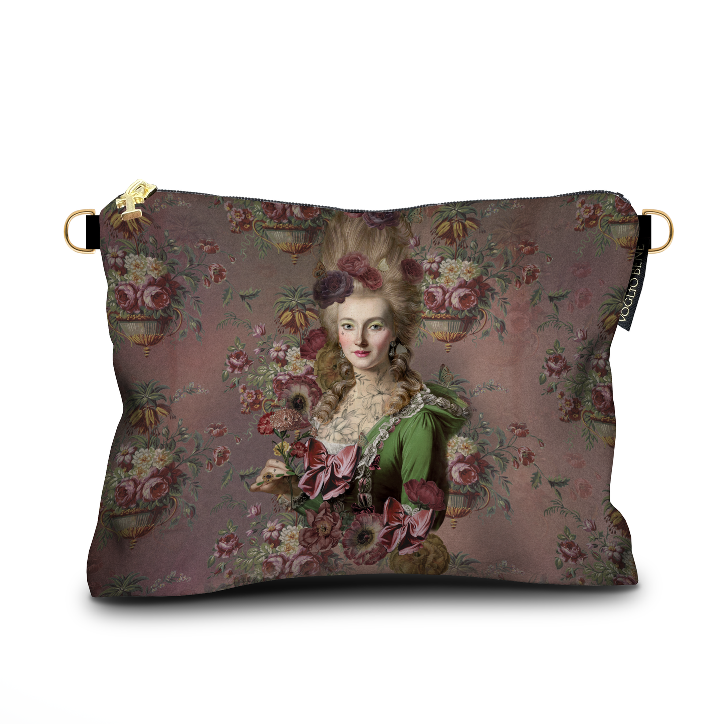 Large Marie Antoinette Velvet Pouch by Voglio Bene