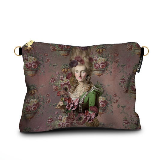 Large Marie Antoinette Velvet Pouch by Voglio Bene