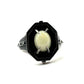 Citadel Ring With Opal in Sterling Silver