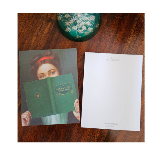 'A Victorian's Guide To Time Travel' Note Card