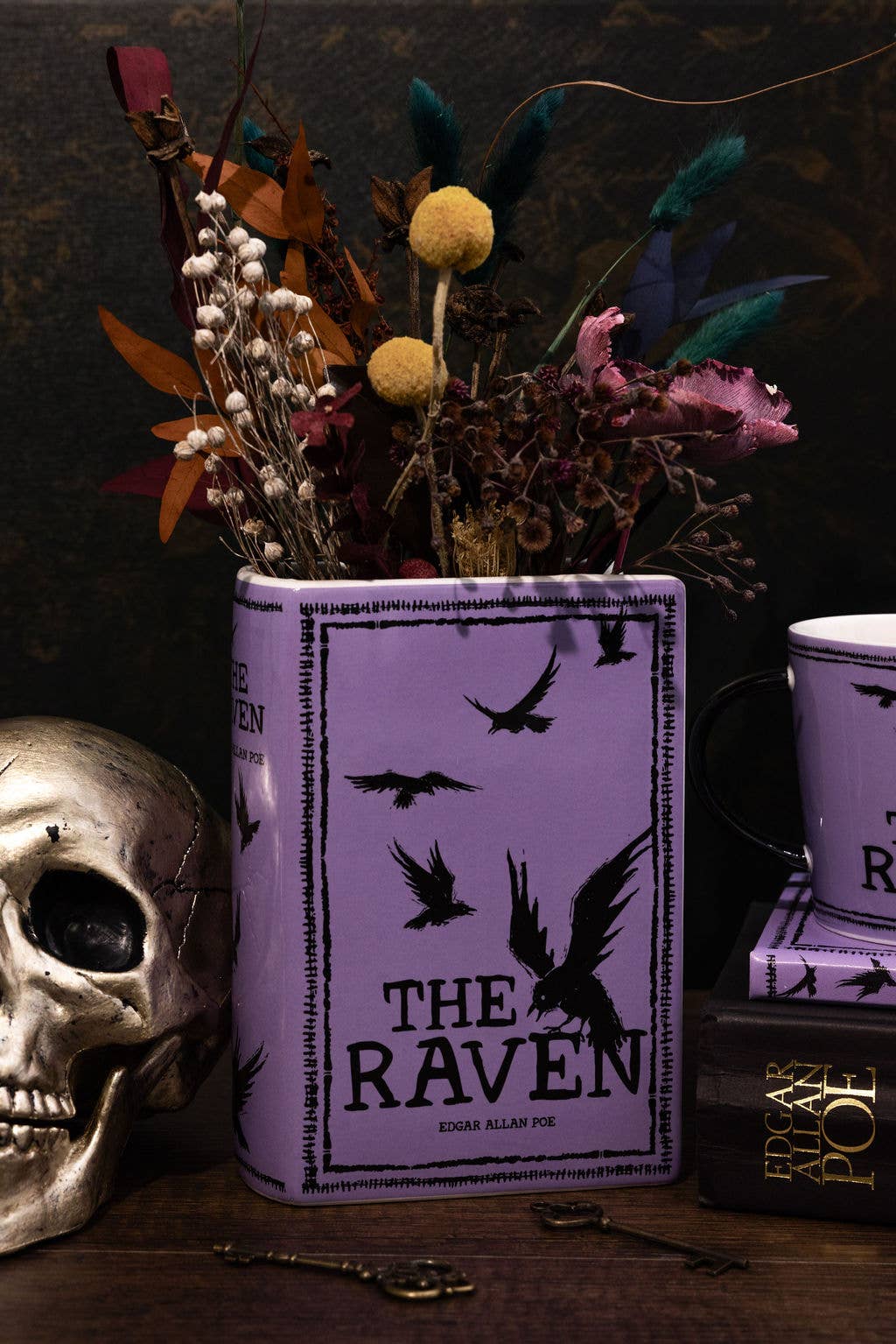 The Raven Book Vase