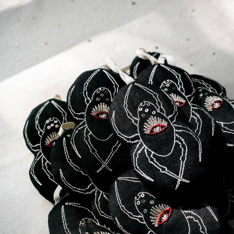 Hourglass Spiders - Cotton & Lavender filled Ornament