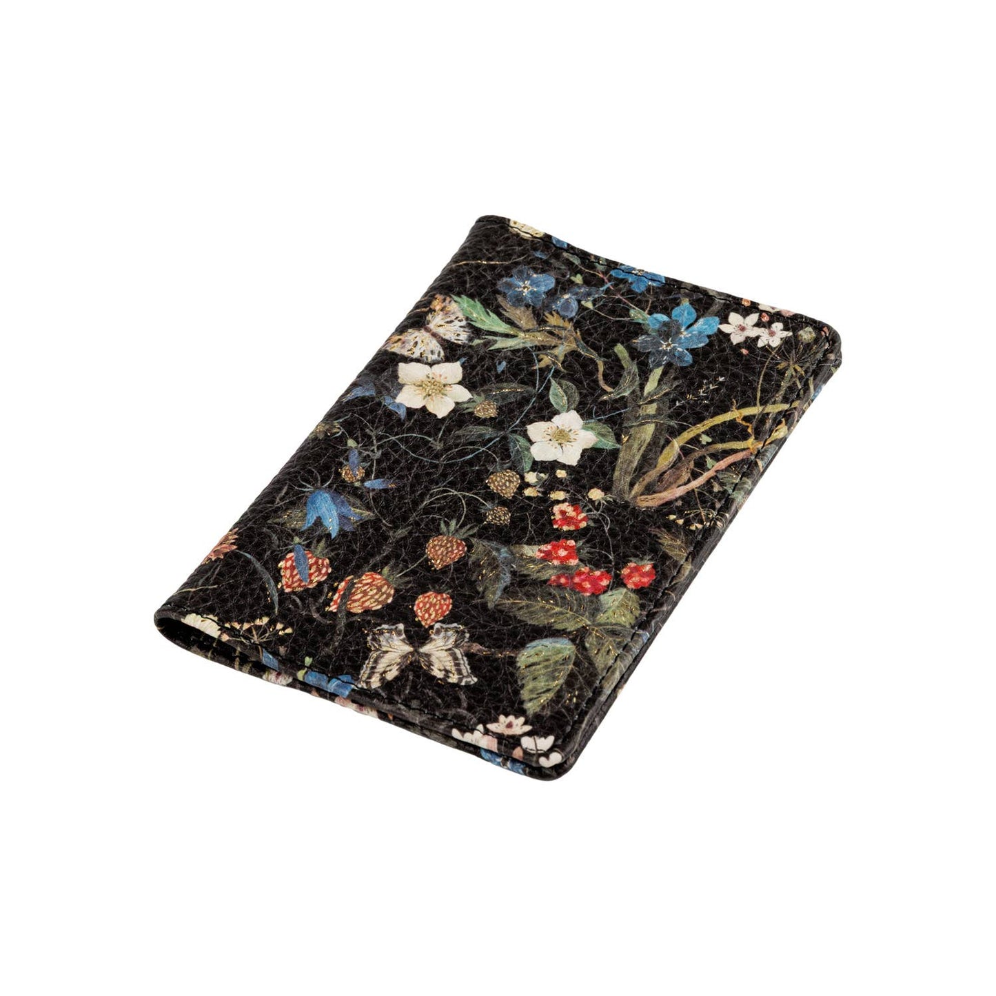 Forest Flowers Vegan Leather Passport Cover