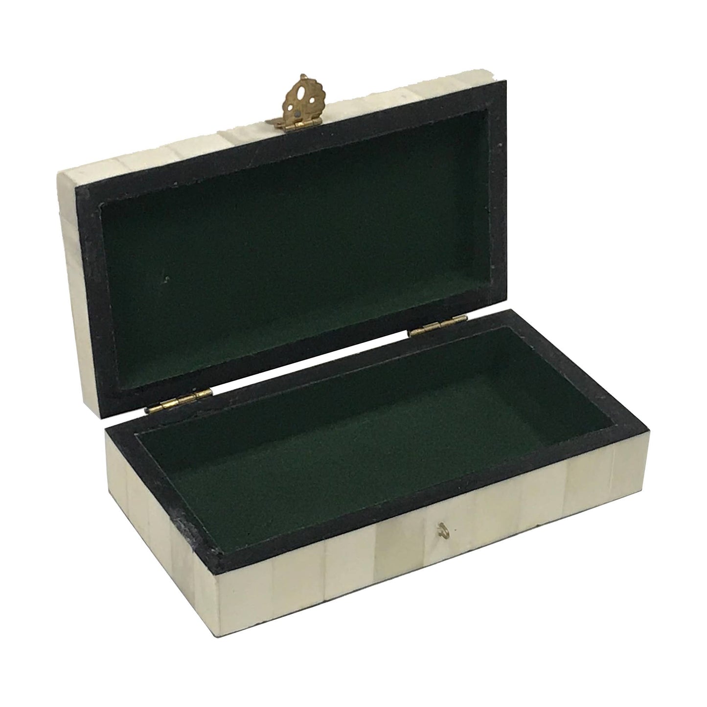 Mermaid w/ Goddess Juno Engraved Bone Box, 6-1/4”