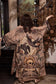 Momento Opera Duster Kimono Robe w/ Starlings & Skull
