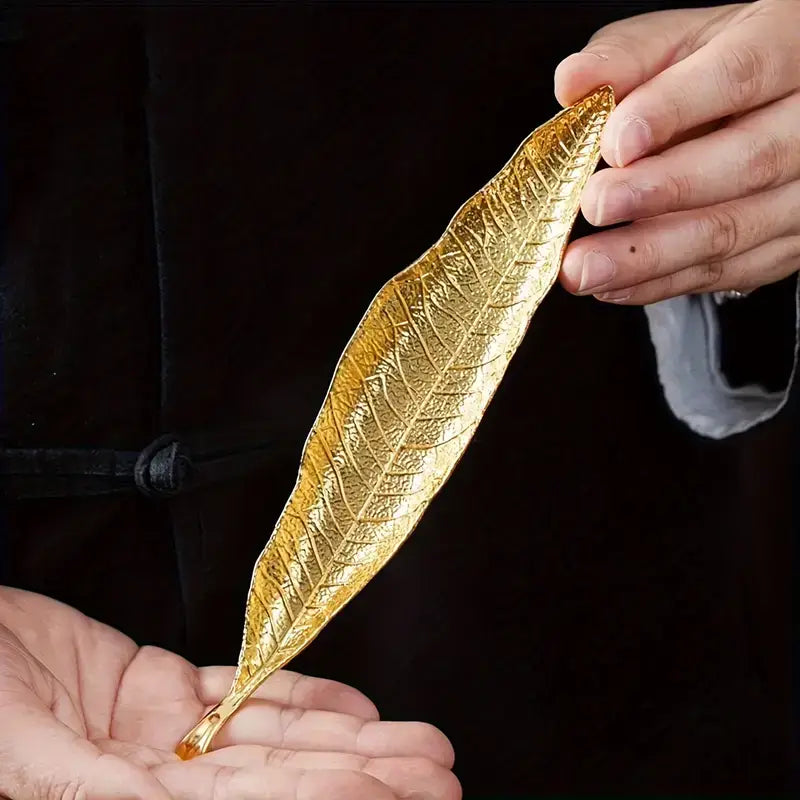 Golden Leaf Incense Holder