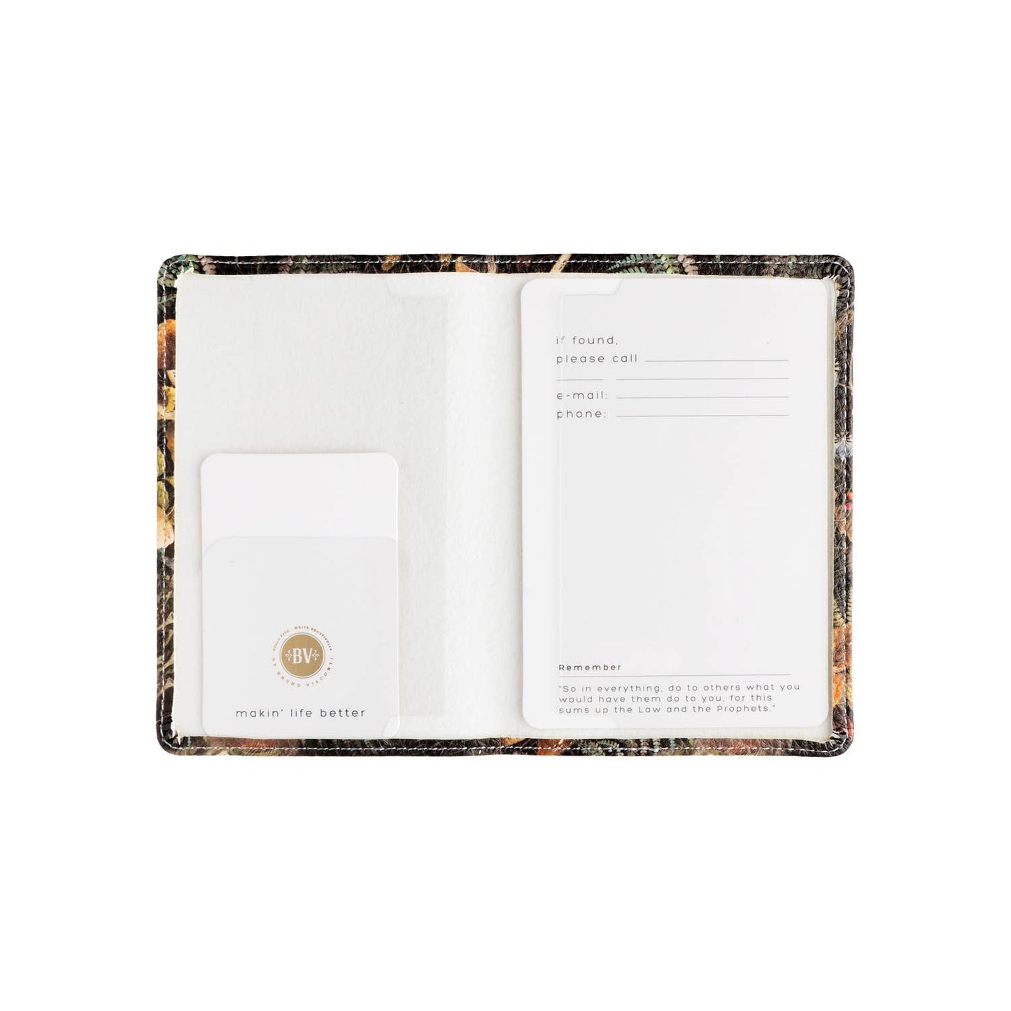 Forest Mushrooms Vegan Leather Passport Cover