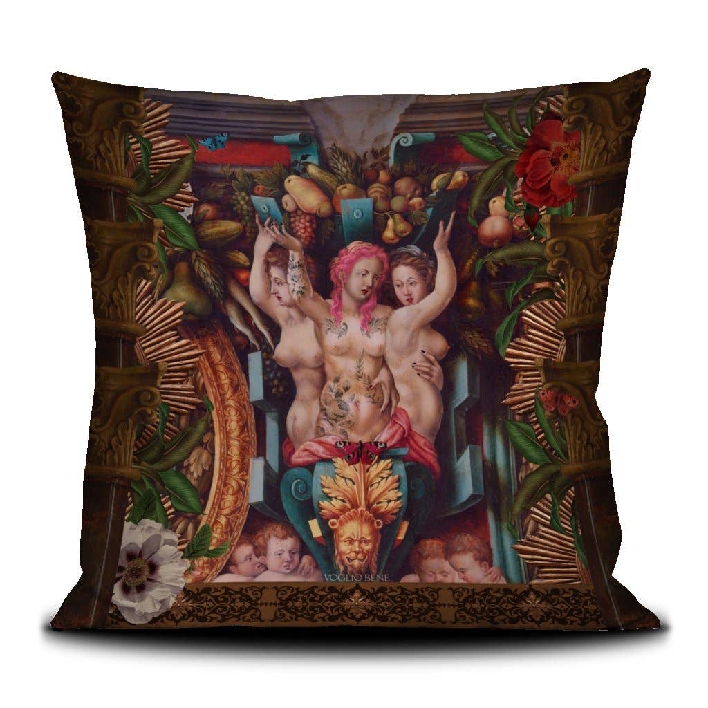 Cosmic Girl Velvet Pillow by Voglio Bene