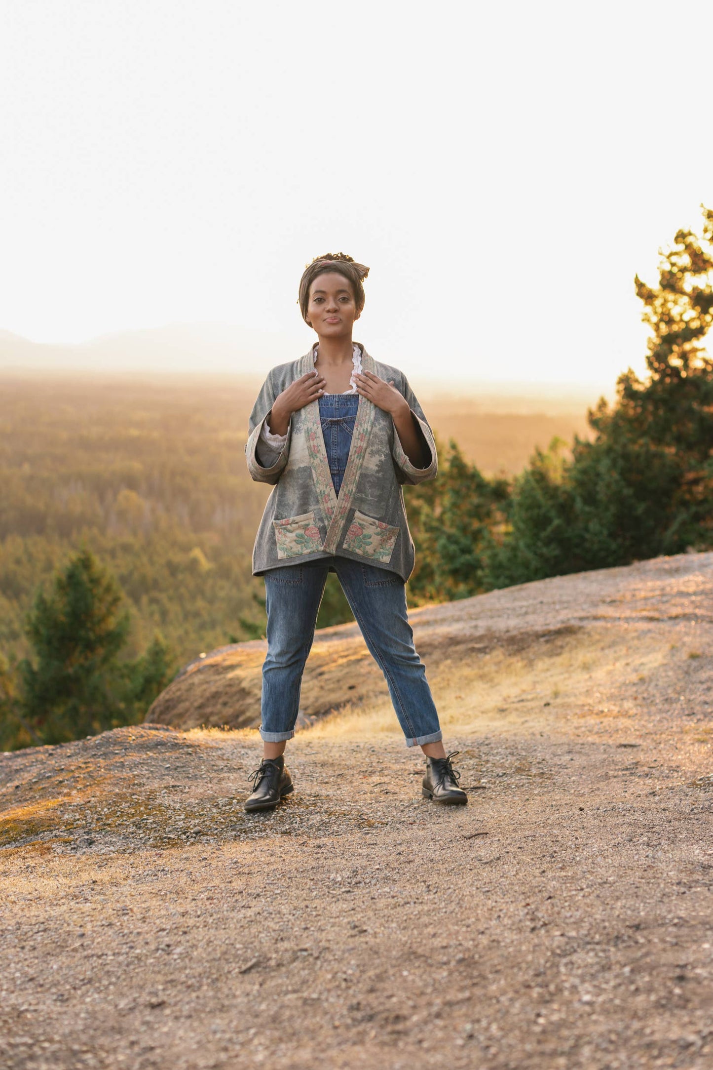 Still I Rise Fleece Cottage Cardigan Kimono Jacket