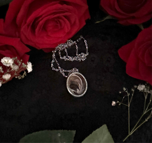 Victorian Mourning Hairwork Necklace by Seance