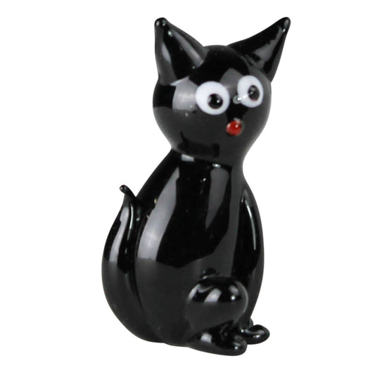 Glass Black Cat