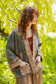 The Messenger Fleece Cottage Cardigan Jacket w/ Joan of Arc