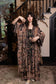 Momento Opera Duster Kimono Robe w/ Starlings & Skull