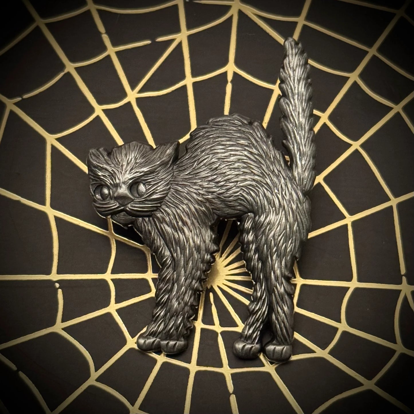 Velvet Apparition Antiqued Halloween Pin Collection