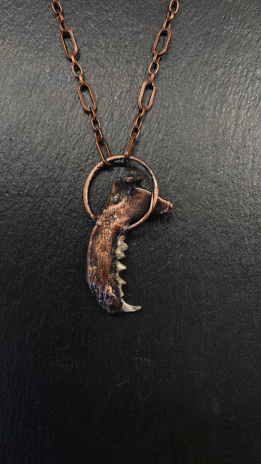 Ethically Sourced Mink Jawbone Necklace Collection by Inex Jewelry