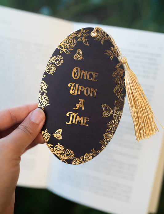 Once Upon a Time Gold Foil Bookmark | Bookish Romantasy
