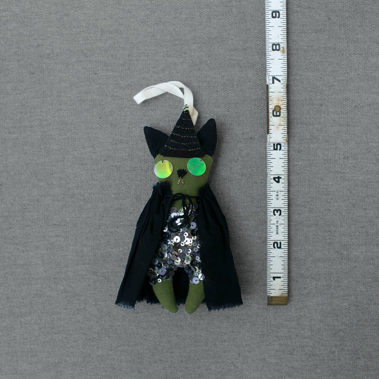 Embellished & Embroidered Wicked Witch Ornament