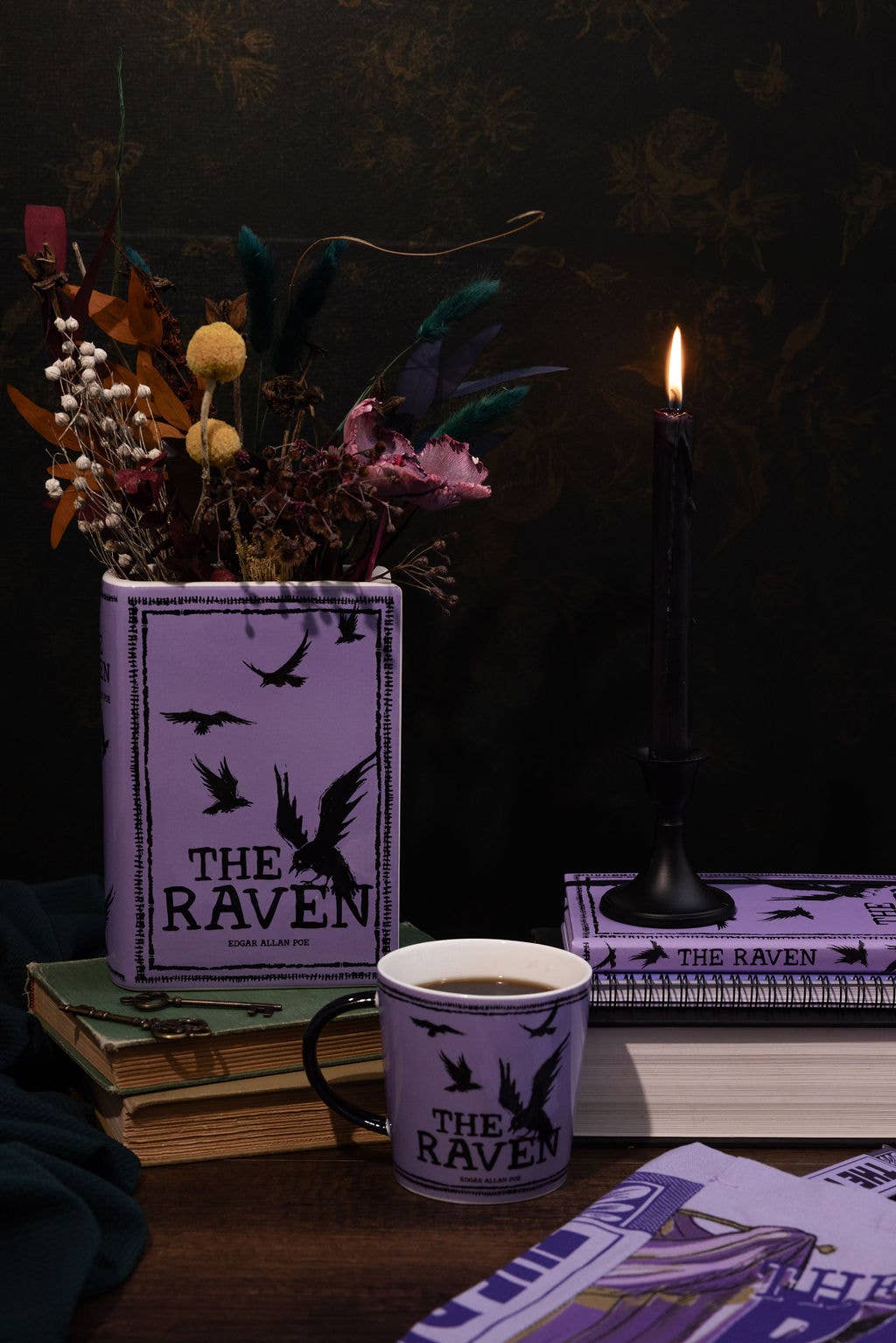 The Raven Book Vase