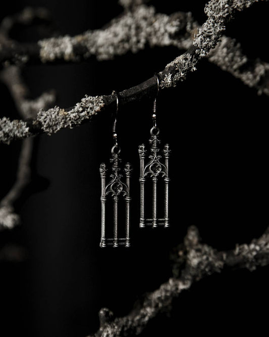 Cemetery Gates Earrings by The Pretty Cult