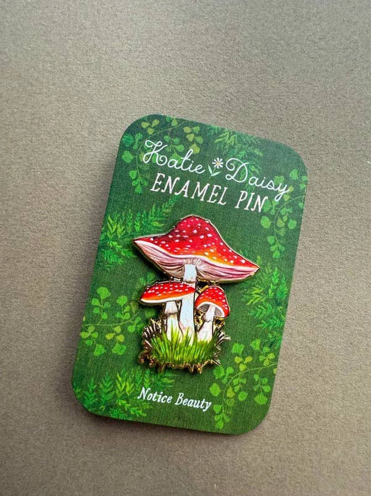 Amanita Mushroom Enamel Pin