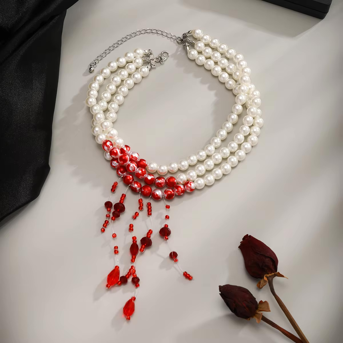 Bloody Pearl Necklace