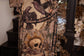 Momento Opera Duster Kimono Robe w/ Starlings & Skull