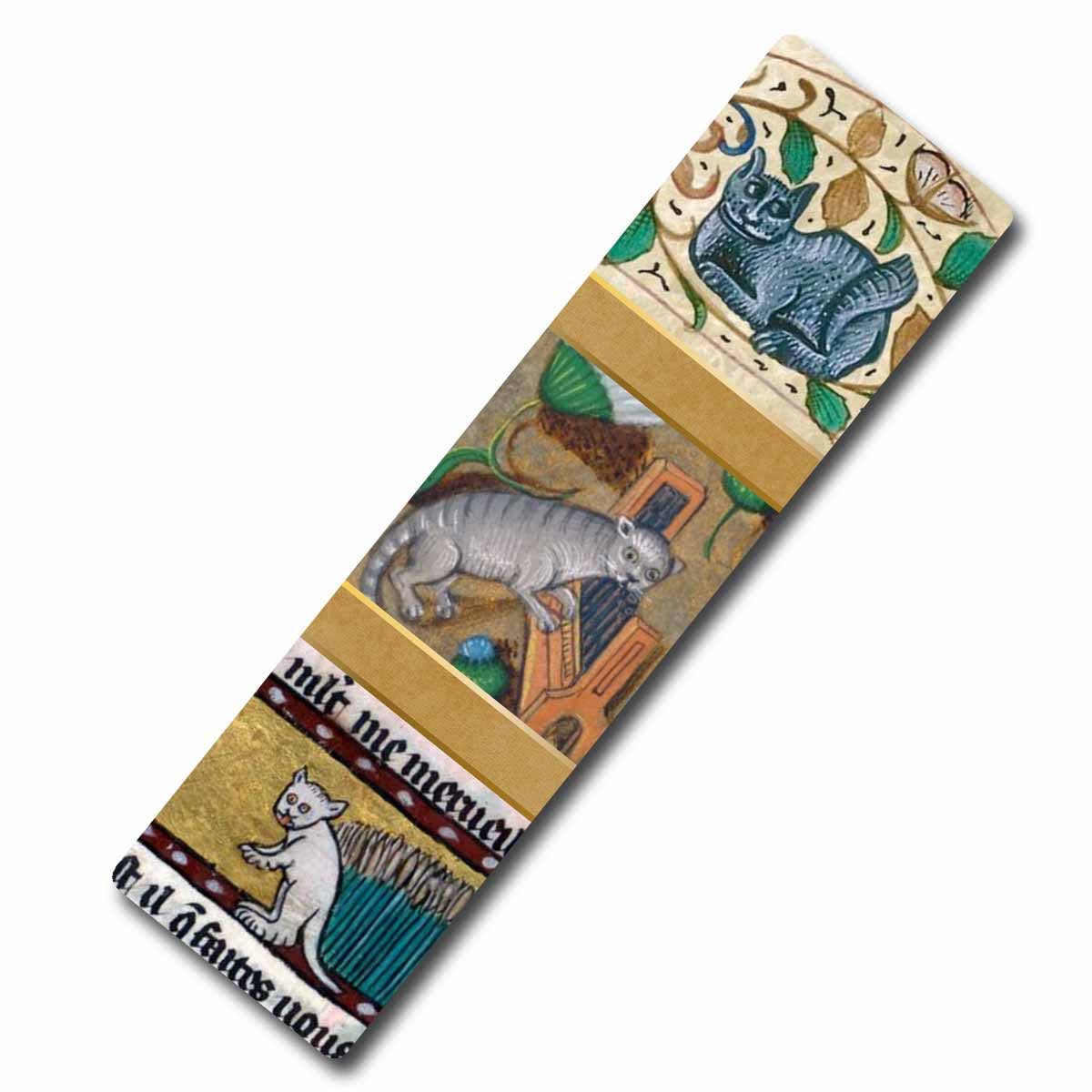 Medieval Marginalia Cats Bookmark