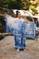 Let The Light In Scarf w/ Blue Delft Toile Print