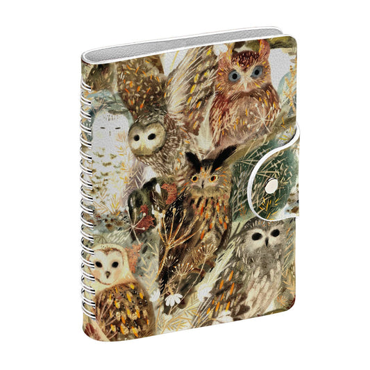 Owls Snap-Close Diary