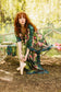 The Daydreamer Goddess Duster Kimono w/ Roses & Rabbits