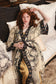 Honey & The Moon Opera Duster Kimono Robe w/ Florals & Bees
