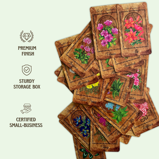 The Enchanted Flowers Tarot & Guide by Vera Petruk