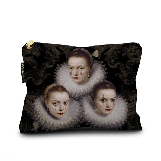 Sororite French Clown Velvet Pouch by Voglio Bene