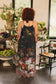 Flight of Fancy Bohéme Long Maxi Slip Dress w/Hummingbirds