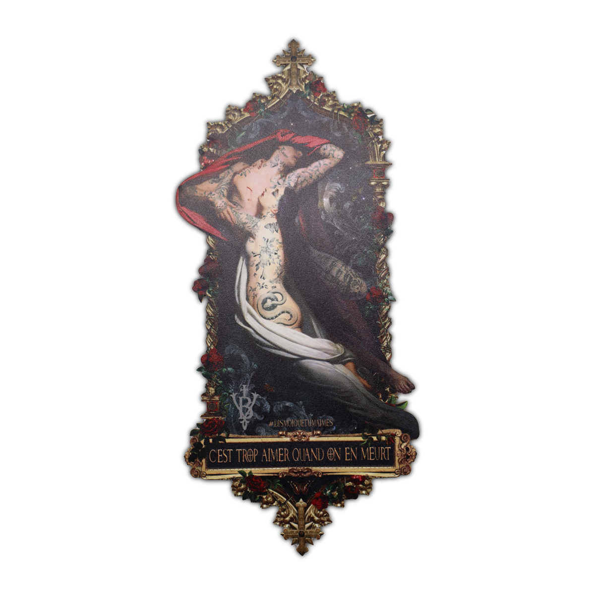 Francesca and Paolo Bookmark Silhouette