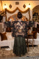 Momento Pixie Duster Crop Kimono w/ Floral, Starling & Skull