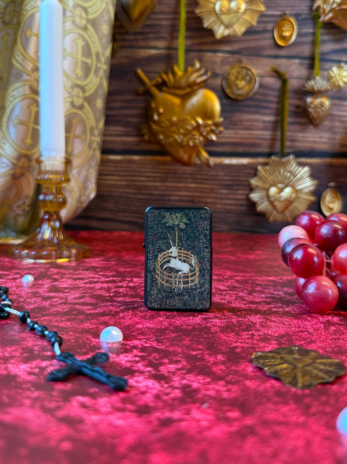 Medieval Unicorn Tapestry Lighter