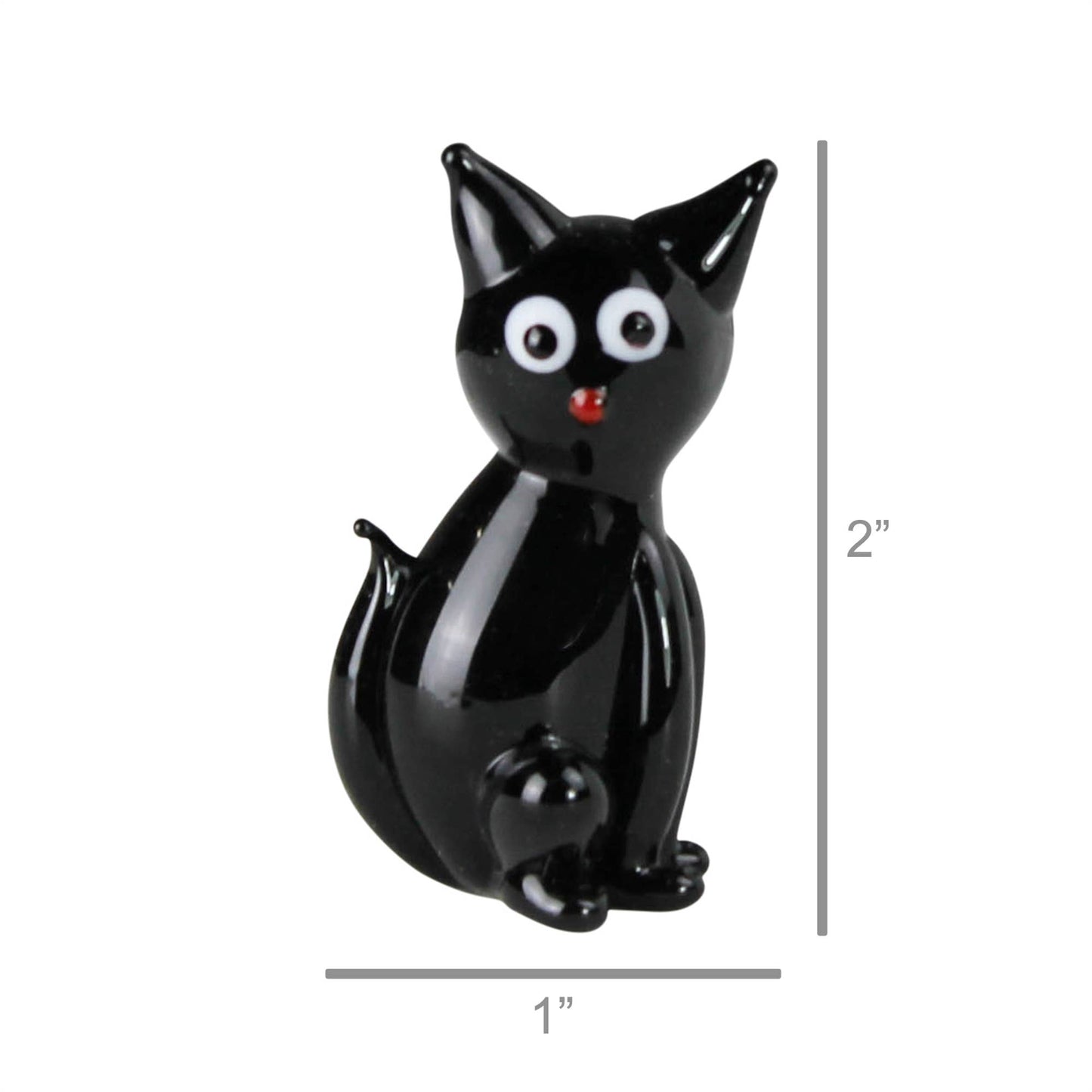 Glass Black Cat